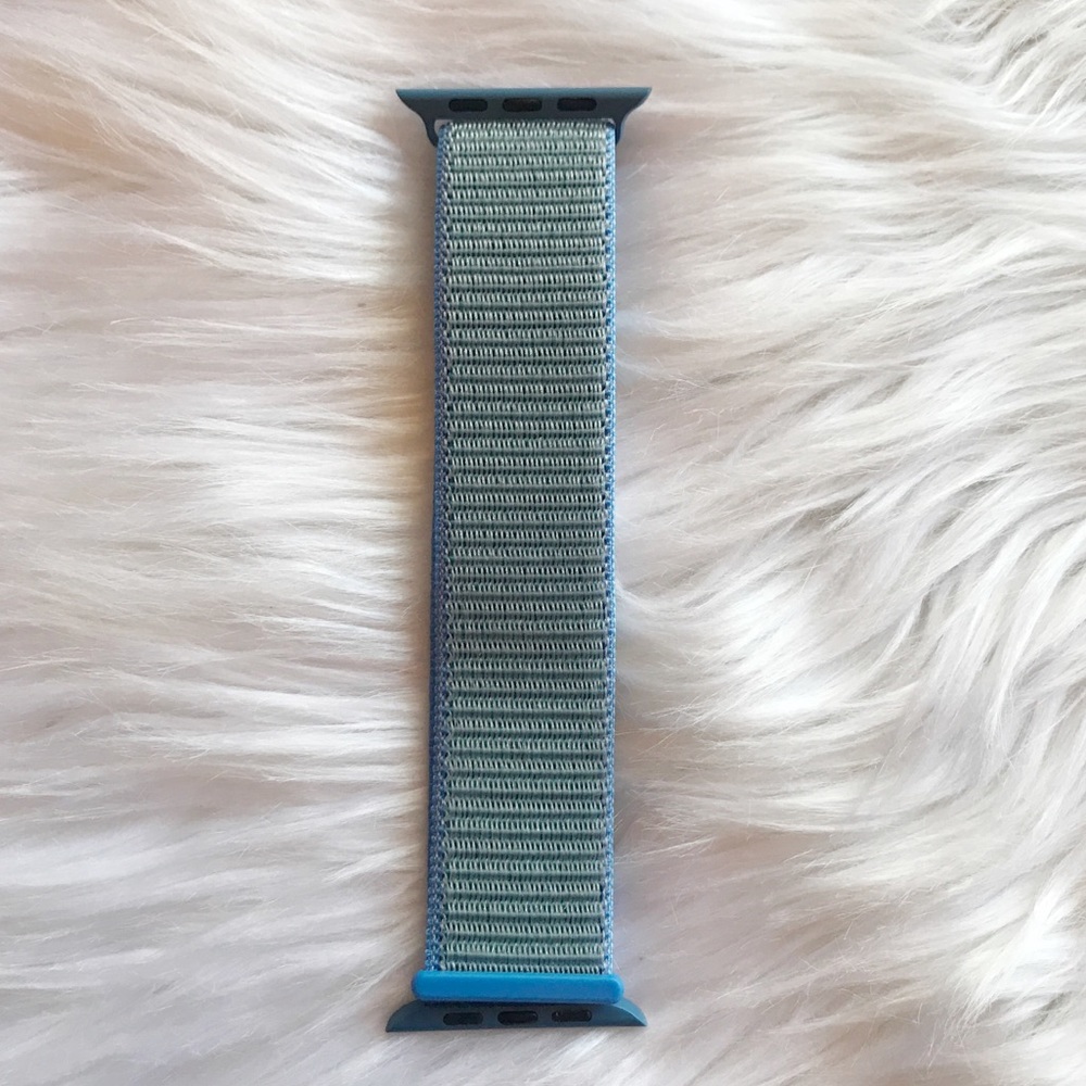 NEW Blue Woven Loop Band For Apple Watch - Picture 3 of 4